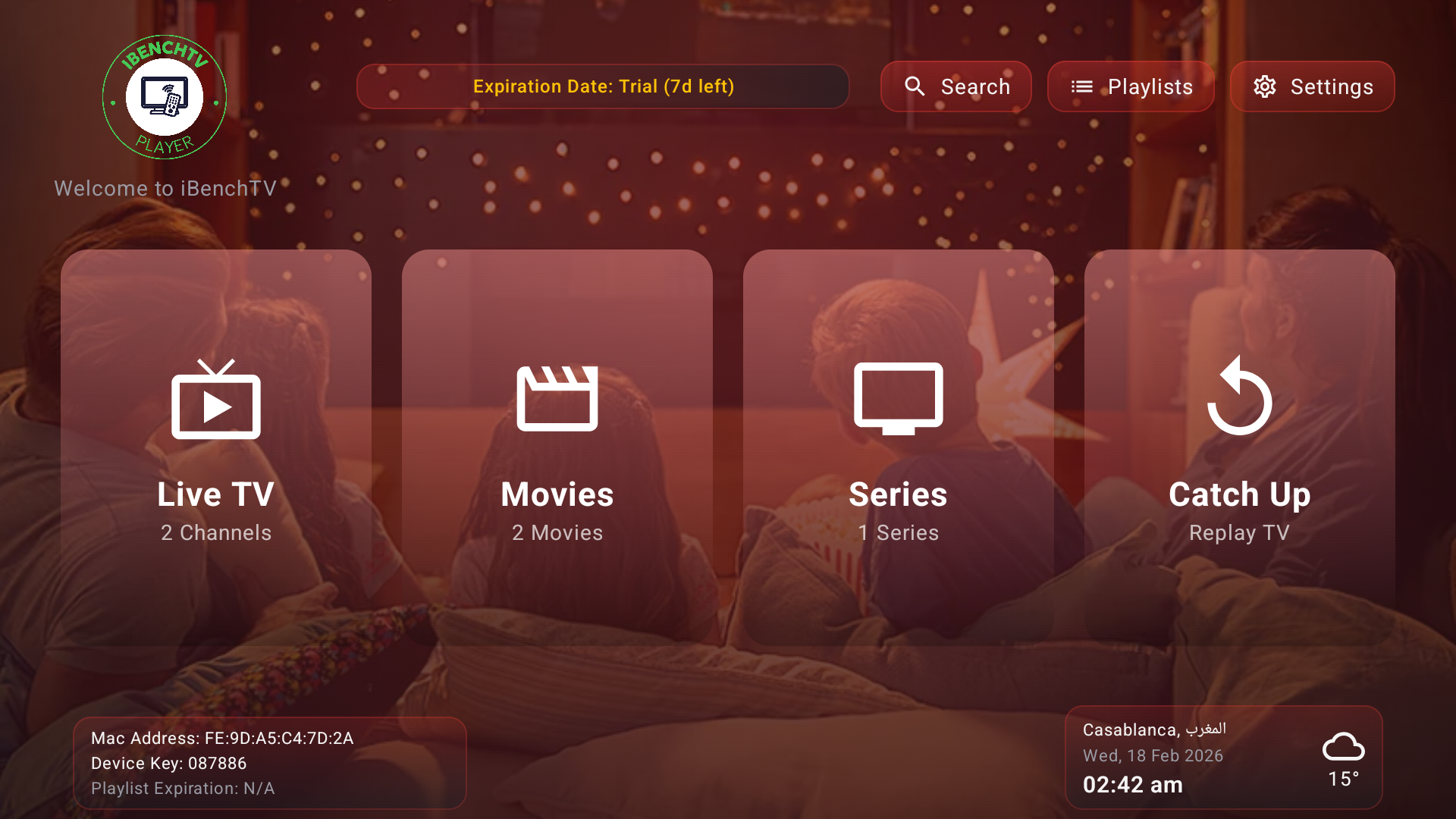 iBenchTV App Preview